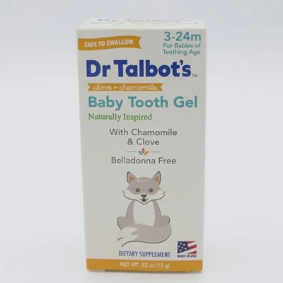 Dr. Talbot's Baby Tooth Gel w/ Chamomile & Clove 0.53 oz Exp 10/26+ For 3-24M - Image 1 of 4