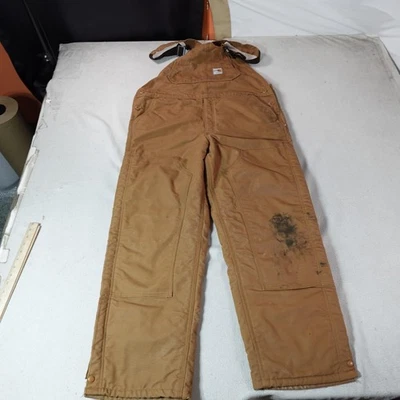 Carhartt FR Overalls Mens 38x32 Flame Resistant Workwear Bib Heavy Duty Pants - Image 1 of 4