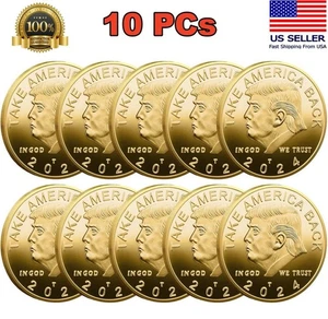 2024 President Donald Trump Commemorative Coin Take America Back Metal Coin Gold - Picture 1 of 6