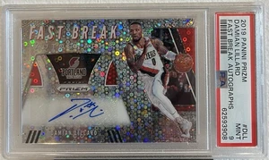 2019-20 Prizm Fast Break Autographs Damian Lillard Auto PSA 9 Mint - Picture 1 of 3