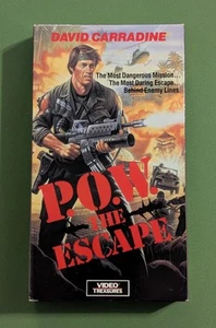 P.O.W. The Escape (1986 VHS) 1980s Video Treasures David Carradine War Action - Picture 1 of 5