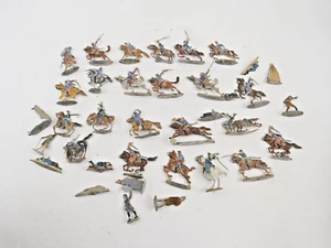 Lotto Di Soldati Guerra 1870 35 MM Antico Allgeyer Cbg Heinrichsen Cavaliers - Picture 1 of 3