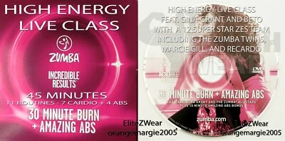 Zumba Fitness DVD 30 MIN BURN LIVE HIGH ENERGY CARDIO PARTY CLASS +15 MIN ABS  - Image 1 of 3