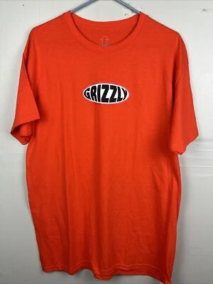 Grizzly Griptape | Center Grizzly Orange Short Sleeve T-shirt | Large - Image 1 of 4