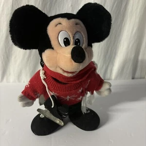 Disney Store Eisläufer Urlaub Plüsch 12 Zoll MICKEY MOUSE Neu mit Etikett Vintage - Bild 1 von 5