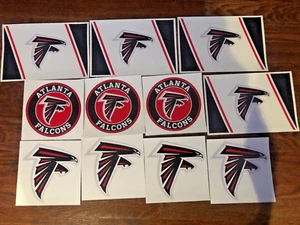 Atlanta Falcons Vinyl Decal ~ Car Stickers Wholessale lot 11 pcs - Picture 1 of 3