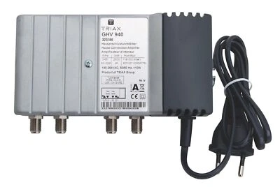 GHV 940 BK Verst. 40/85-1006MHz 40dB TRIAX GHV940 Verstärker CATV mit akt. 32316 - Bild 1 von 2