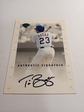 1996 Leaf Extended Series Authentic Signature Tim Bogar New York Mets