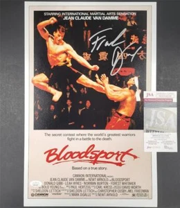 Frank Dux Autogramm signed Bloodsport Filmplakat 11x17 Foto JSA Witness COA - Bild 1 von 3