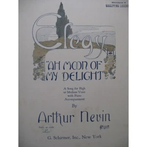 Nevin Arthur Elegy Chant Piano 1924 - Picture 1 of 4