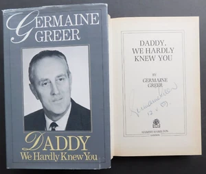*FIRMADO* 1ª edición del Reino Unido feminista Germaine Greer 1989 memorias PAPÁ apenas te conocíamos - Imagen 1 de 9