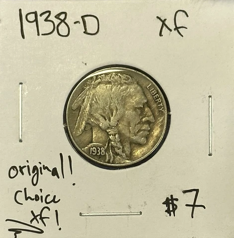 1938-D Buffalo Nickel XF Cover