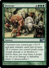 Overrun M12 Magic 2012  MTG Magic the Gathering card