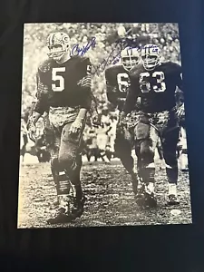 Jerry Kramer Fuzzy Thurston Paul Hornung Autographed Mud Bowl 16x20 Photo JSA - Picture 1 of 4