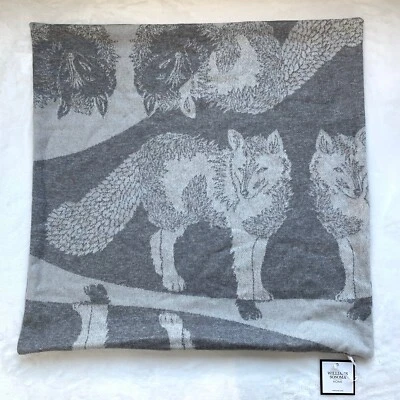 Funda de almohada Williams Sonoma Camdyn cachemir jacquard 22 x 22 gris nueva con etiquetas Foto 1 de 3