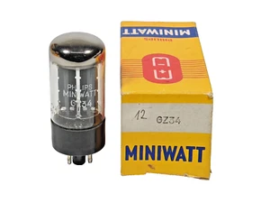 GZ34 /5AR4 MULLARD/PHILIPS /MINIWATT  TUBE TESTED WITH ROETEST V10 NEW/NIB QTY-1 - Picture 1 of 8