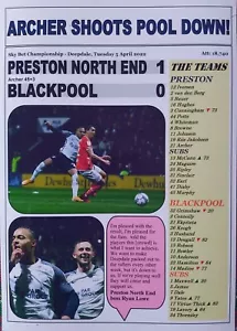 Preston North End 1 Blackpool 0 - Campionato 2022 - stampa ricordo - Foto 1 di 1