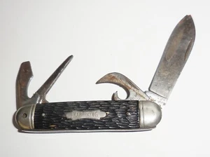 VINTAGE USA IMPERIAL PROV COLTELLO DA TASCA KAMP-KING COLTELLO DA CAMPEGGIO - Foto 1 di 6