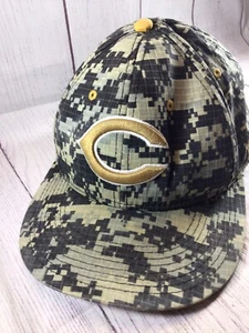 Chicago Bears Camo NFL The Game Fitted Large Hat Cap - Picture 1 of 20