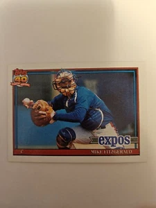 1991 TOPPS MIKE FITZGERALD #317 NM - Picture 1 of 1