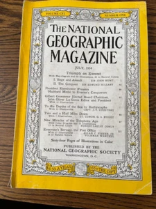 Rare National Geographic magazine (July, 1954) “Triumph on Everest” - Bild 1 von 5