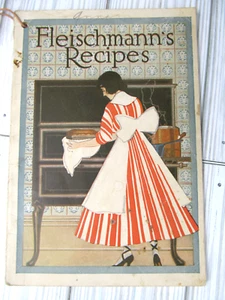 Old Fleischmanns Recipes Booklet 1916 Baking Raised Breads WW 1 Era Vtg A1 - Picture 1 of 6