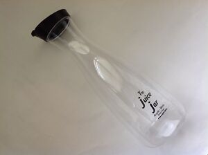 New Prodyne The Juice Jar 56 oz acrylic water juice jug with lid black