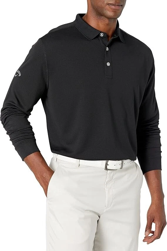 NWT! Callaway Men’s Long Sleeve Core Performance Polo Opti-Dri Technology - Image 1 of 1