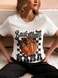 Camiseta Baloncesto Mamá Baloncesto Mamá Camisa Tía Camiseta Regalo Camiseta - Imagen 1 de 3