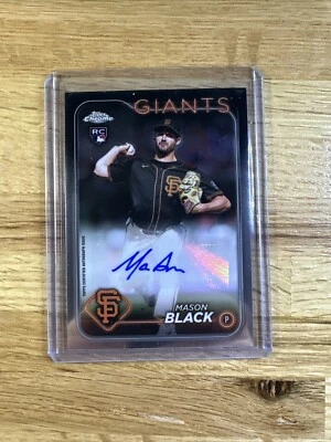 2024 Topps Chrome Update Mason Black RC Auto San Francisco Giants - Image 1 of 2