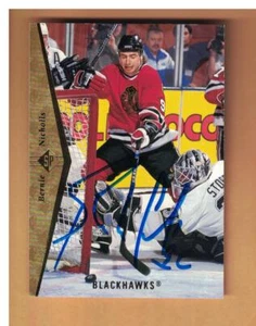 Bernie Nicholls AUTOGRAPHED 1994-95 SP Hockey Card Signed Chicago Blackhawks - Picture 1 of 1