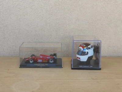 Ferrari F1-86 - 1986 Stefan Johansson Modellino + Casco Formula 1 Altaya 1/43 - Immagine 1 di 4