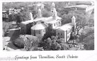 c1950 USD Universitätsansicht, Vermillion, South Dakota echtes Foto Postkarte/RPPC