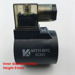 Bobina de válvula hidráulica solenoide MFB10-60YC MFZ10-60YC orificio interior 23 mm de altura 51 mm - Imagen 1 de 5