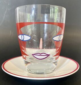 RITZENHOFF MIA CARA latte glass cup saucer Petit Roulet Sieger EUC