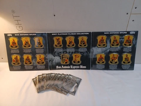 San Antonio Spurs 2007 Platinum Plaque Collection - Full Set of 17 Cover