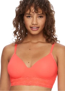 Natori 34DD Bliss Perfection Contour Soft Cup Bra NWOT Wire Free 723154 Papaya - Picture 1 of 6