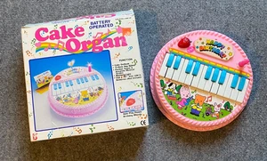 Vintage Cake Organ Piano 13-Note Keyboard '90s w Box Pink - Picture 1 of 8