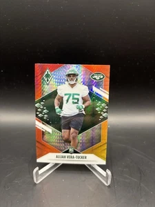 2021 Panini Phoenix Alijah Vera Tucker Fireburst Parallel Rookie New York Jets - Bild 1 von 2