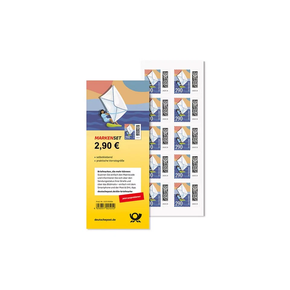 10x Briefmarken 2,90 € Porto Postwert selbstklebend Deutsche Post Briefversand  - Bild 1 von 1