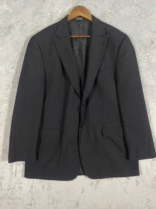 Giacca blazer Towncraft gessato uomo 44L misto lana antracite 2 bottoni carriera - Foto 1 di 11