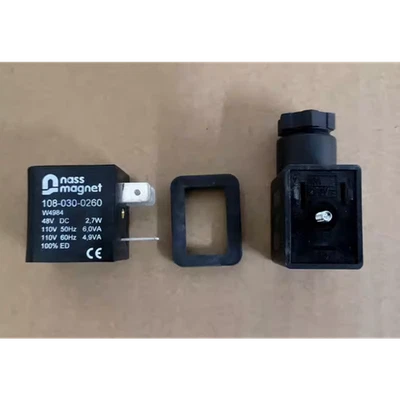 Катушка электромагнитного клапана 108-030-0260 W4984 48 В постоянного тока 2,7 Вт1 шт. новая для быстрой доставки  - Изображение 1 из 2