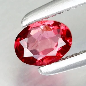 Schillernd! 0,2ct t.w 4x3mm ovaler natürlicher unbeheizter roter Spinell, Tansania💯 - Bild 1 von 4