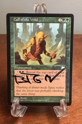 MTG Call of the Wild Signed Artist Proof Brom Weatherlight Magic The Gathering - Image 1 of 2
