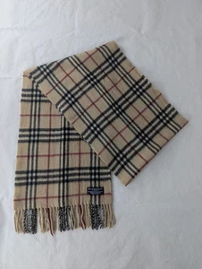Burberry Scarf Beige – Unisex Check – Pre-Loved - 10% Cashmere 90% Merino wool - Picture 1 of 7