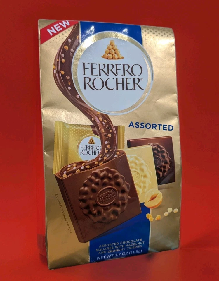 Ferrero Rocher Premium Surtido Cuadrados Chocolate, Regalo Navidad Cacahuete Vacaciones Foto 1 de 3