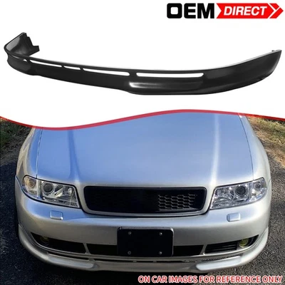 Fits 96-01 Audi A4 B5 Type L Style PU Unpainted Front Bumper Lip Spoiler Foto 1 de 4