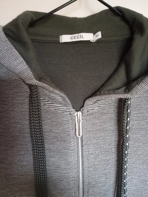 Tolle Cecil M Sweatjacke Olivgrün NP 69,90€ Topzustand - Bild 1 von 4