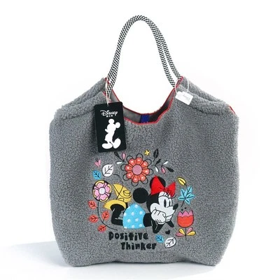 Disney Minnie Mouse Shopper Tote Bag Positive Thinker Ball&Chain Japan Hobo Tote - Изображение 1 из 4