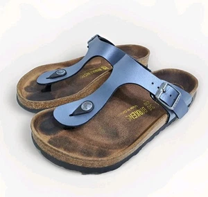 Birkenstock Gizeh Sandals Women's Size 5 36 Eur Birko-Flor Ice Pearl Onyx Flops - Picture 1 of 10